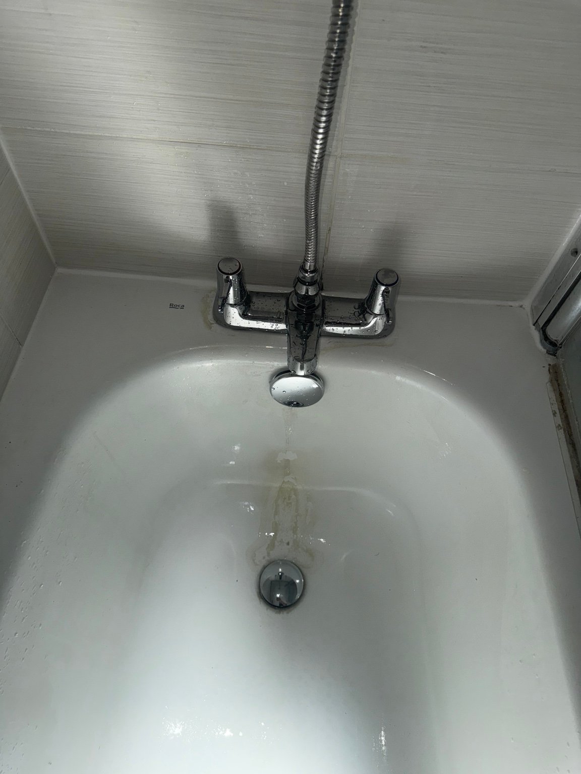 Replacement bath tap, waste and overflow following emergency leak repair